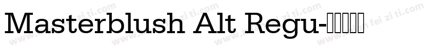 Masterblush Alt Regu字体转换